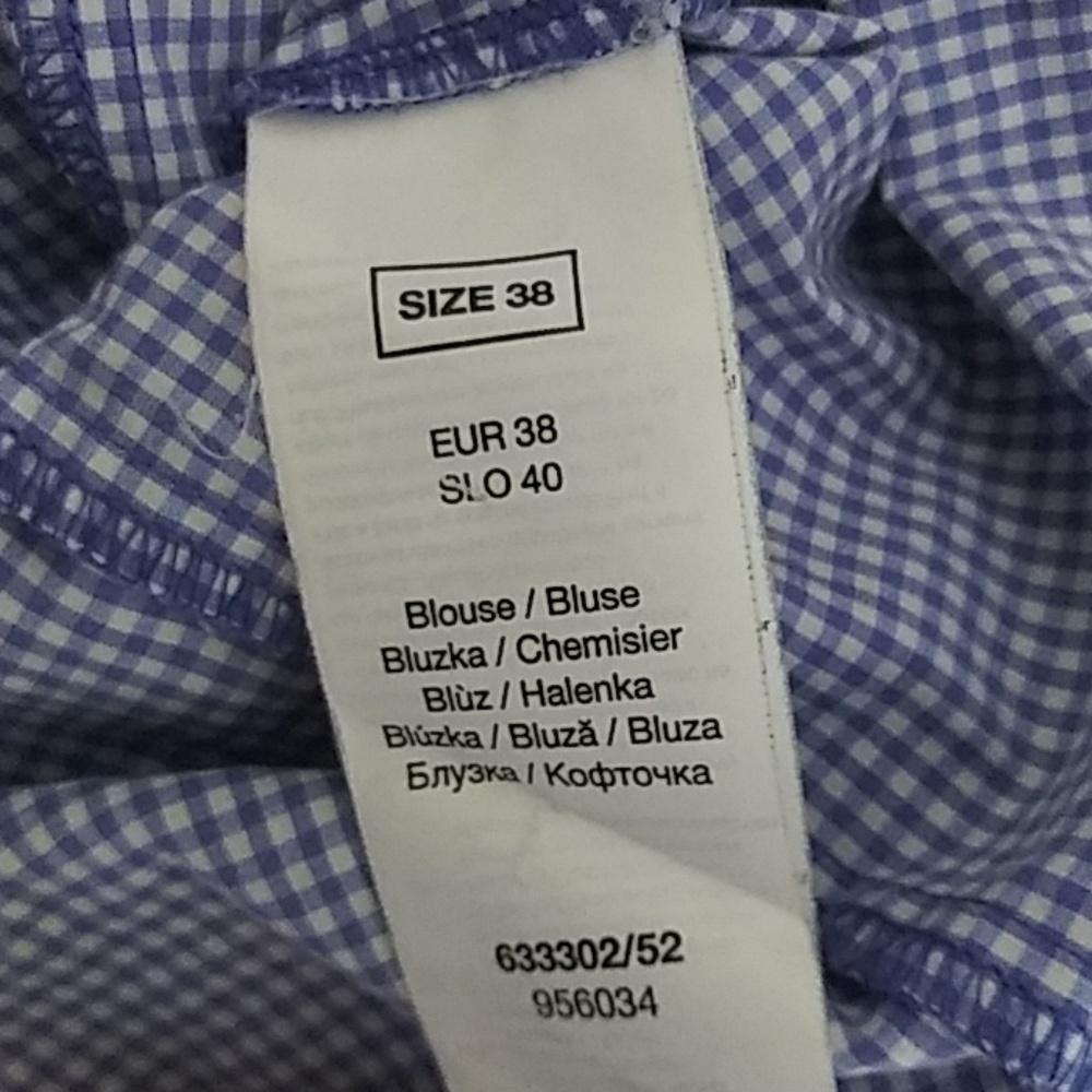 Checkered blouse Small - Picture 6 of 7